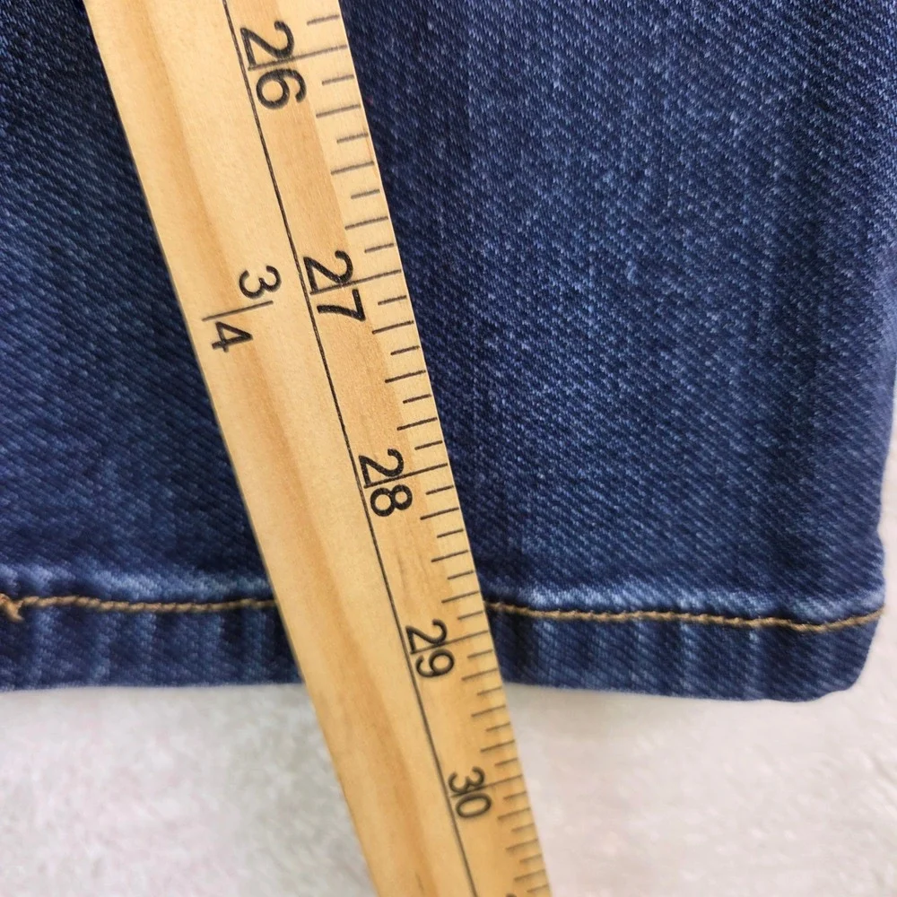 d.jeans Womens Size 6 Dark Wash Exposed Button Fly Stretch Denim Jeans RN55356